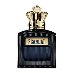 Retail Scandal Intense Pour Homme bottle shown as a retail-price reference.