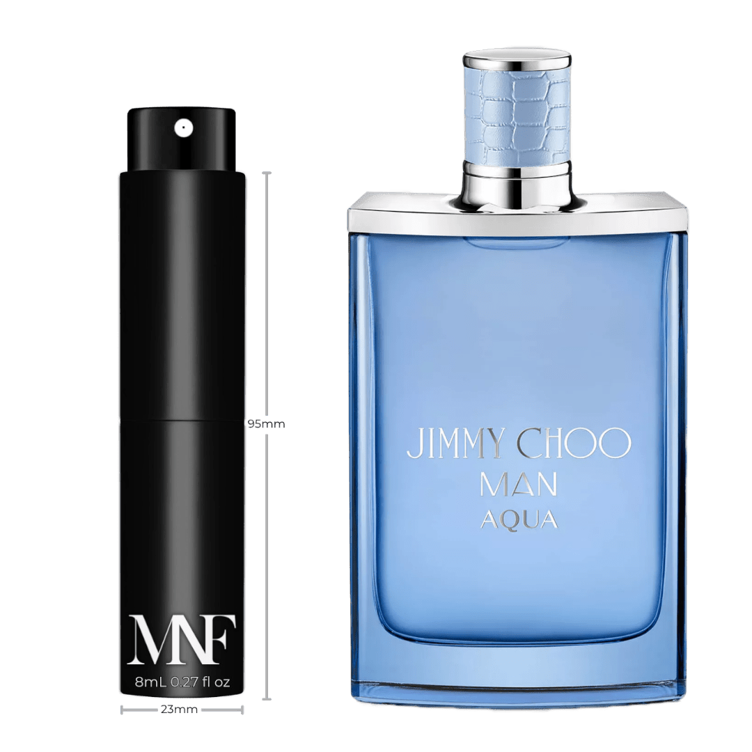 Jimmy Choo | Man Aqua | Eau de Toilette | 8mL Travel Spray - Authentic Designer Fragrance | My Next Fragrance