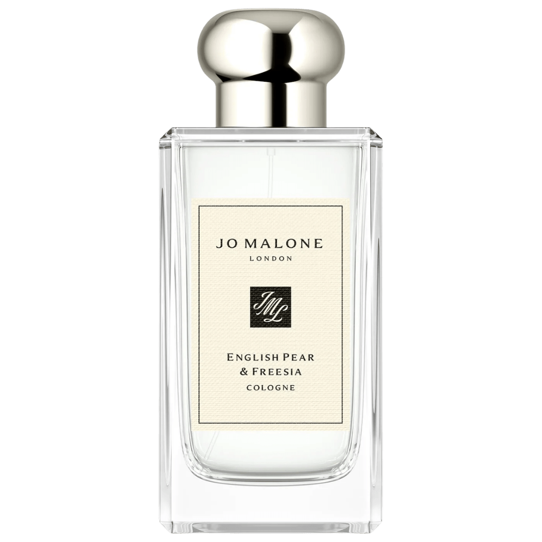 JO MALONE LONDON English Pear & Freesia Cologne full-size reference bottle; the listing is for an 8mL decanted travel spray.