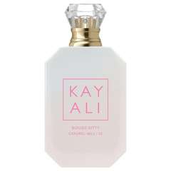 Retail Boujee Kitty Caramel Milk | 22 bottle shown as a retail-price reference.