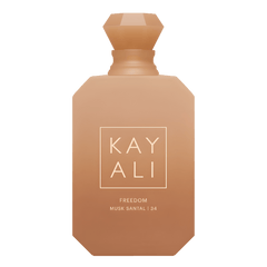 Retail Freedom Musk Santal | 34 bottle shown as a retail-price reference.