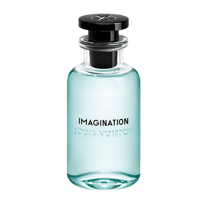 Louis Vuitton Imagination Eau de Parfum full-size reference bottle; the listing is for an 8mL decanted travel spray.