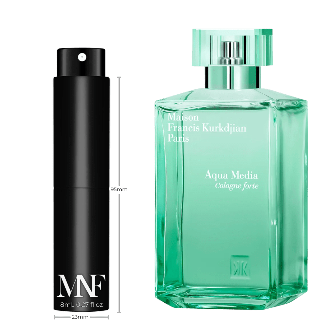 Maison Francis Kurkdjian | Aqua Media Cologne Forte | Eau de Parfum | 8mL Travel Spray - Authentic Designer Fragrance | My Next Fragrance