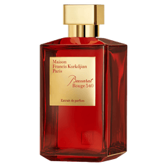 Retail Baccarat Rouge 540 bottle shown as a retail-price reference.