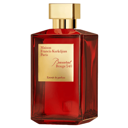 Maison Francis Kurkdjian Baccarat Rouge 540 Extrait de Parfum full-size reference bottle; the listing is for an 8mL decanted travel spray.