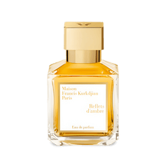Retail Reflets d'ambre bottle shown as a retail-price reference.