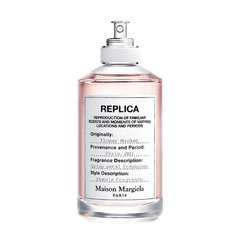 Retail Replica Flower Market bottle shown as a retail-price reference.