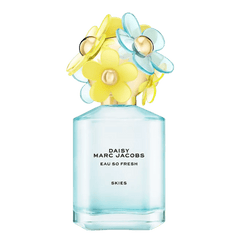 Retail Daisy Eau So Fresh Skies bottle shown as a retail-price reference.