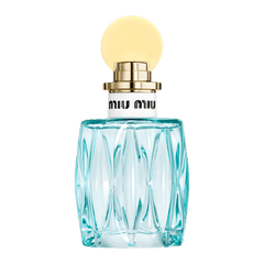Retail L’Eau Bleue bottle shown as a retail-price reference.
