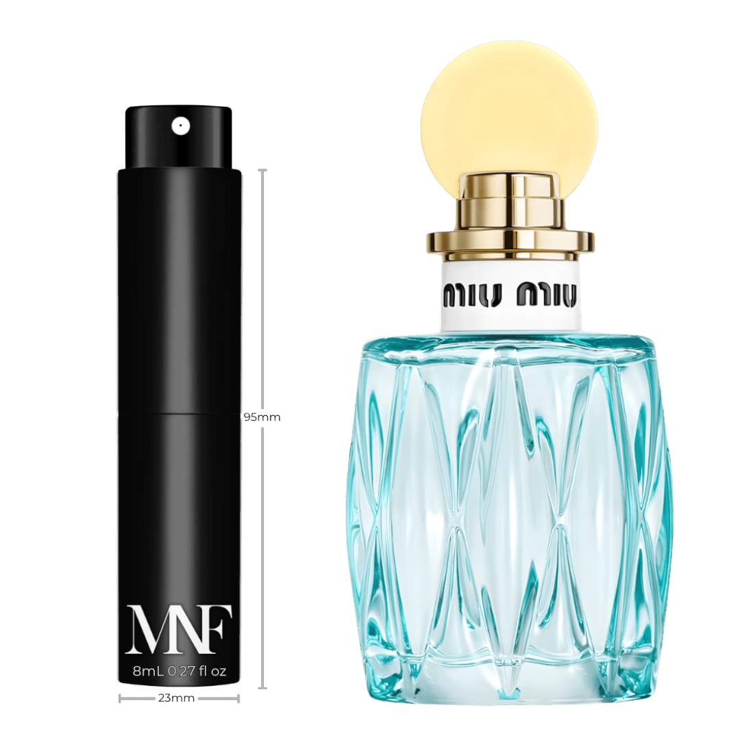 MIU MIU | L’Eau Bleue | Eau de Parfum | 8mL Travel Spray - Authentic Designer Fragrance | My Next Fragrance