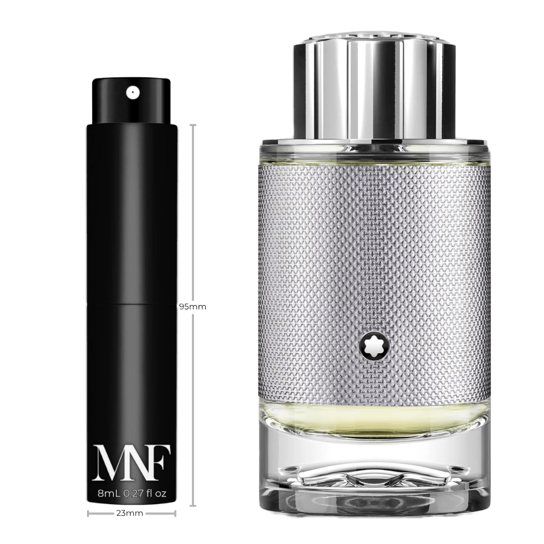 Montblanc | Explorer Platinum | Eau de Parfum | 8mL Travel Spray - Authentic Designer Fragrance | My Next Fragrance