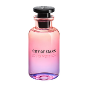 My Next Fragrance Louis Vuitton City of Stars eau de parfum in a pink and purple gradient glass bottle.
