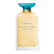 My Next Fragrance Moroccanoil L'Originale Eau de Parfum travel spray featuring amber liquid in a glass bottle.