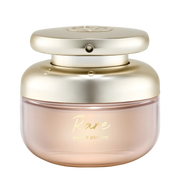 Rare Beauty Rare Eau de Parfum glass bottle with a metallic gold cap, featured by My Next Fragrance.