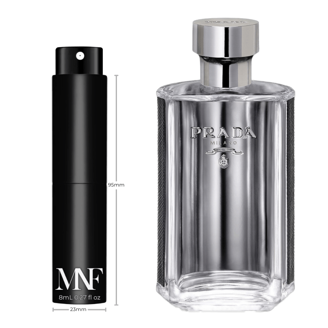 Prada | L'Homme | Eau de Toilette | 8mL Travel Spray - Authentic Designer Fragrance | My Next Fragrance