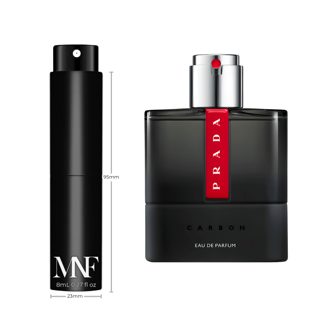 Prada | Luna Rossa Carbon | Eau de Parfum | 8mL Travel Spray - Authentic Designer Fragrance | My Next Fragrance