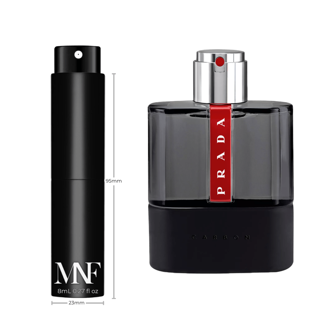 Prada | Luna Rossa Carbon | Eau de Toilette | 8mL Travel Spray - Authentic Designer Fragrance | My Next Fragrance