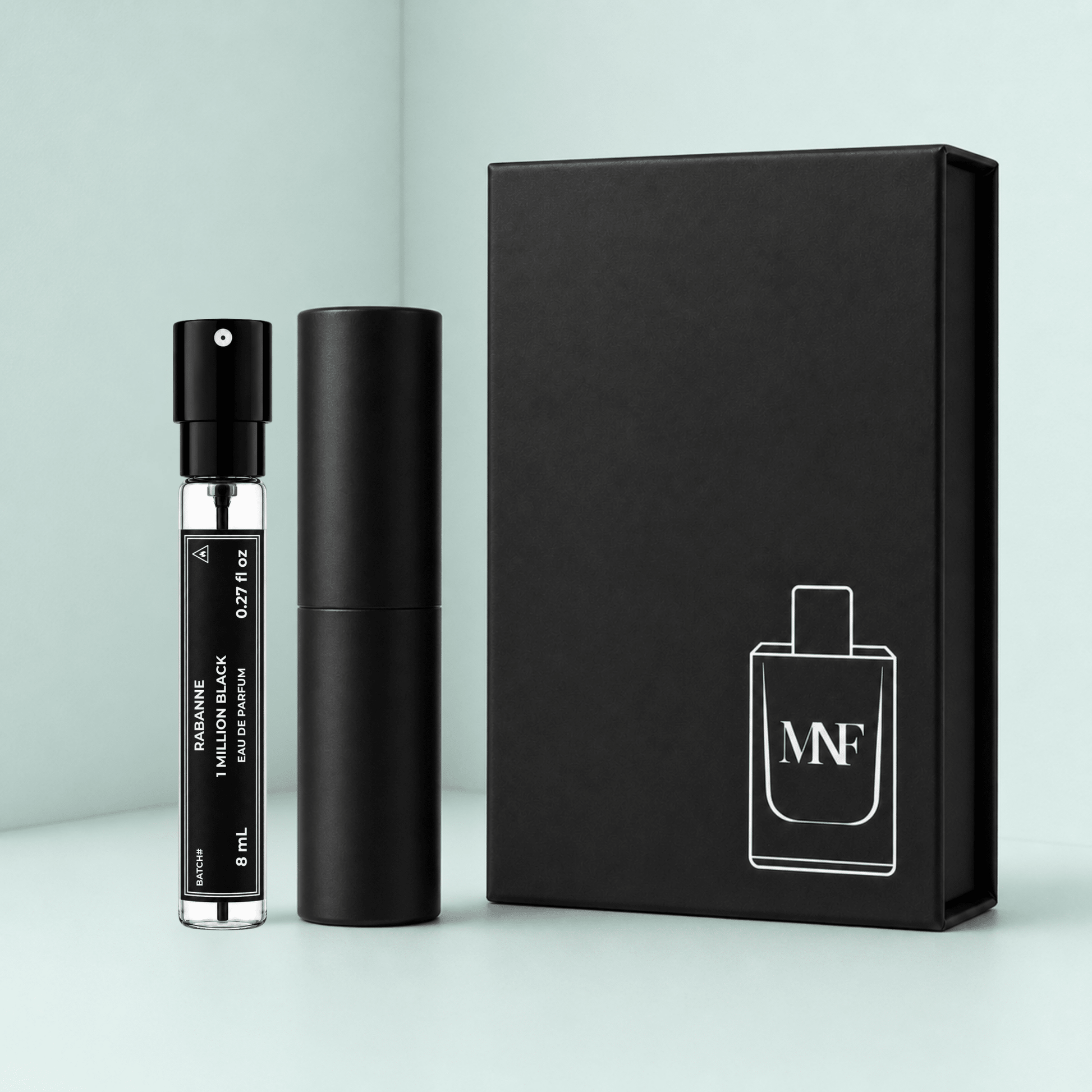 Rabanne | 1 Million Black | Eau de Parfum | 8mL Travel Spray - Authentic Designer Fragrance | My Next Fragrance