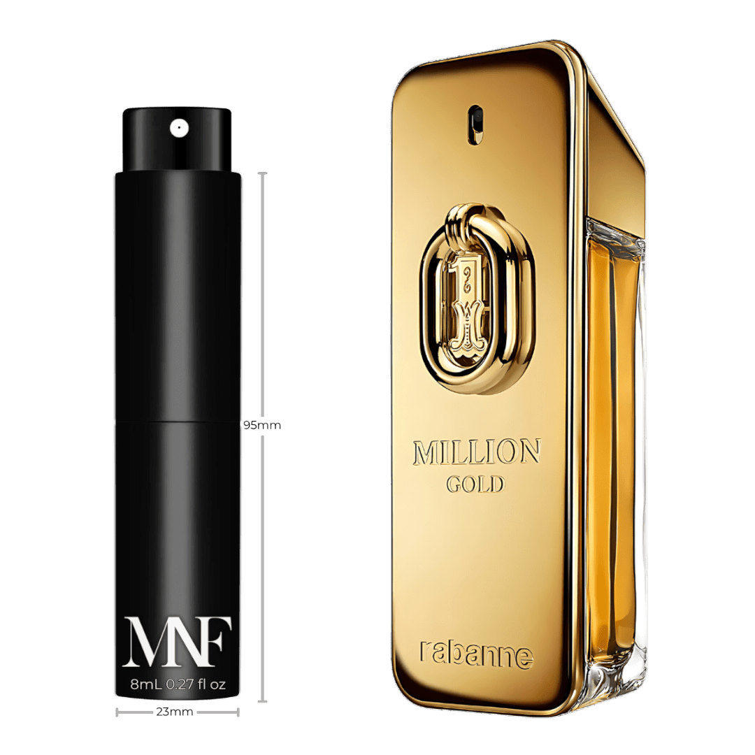 Rabanne | Million Gold | Eau de Parfum Intense | 8mL Travel Spray - Authentic Designer Fragrance | My Next Fragrance