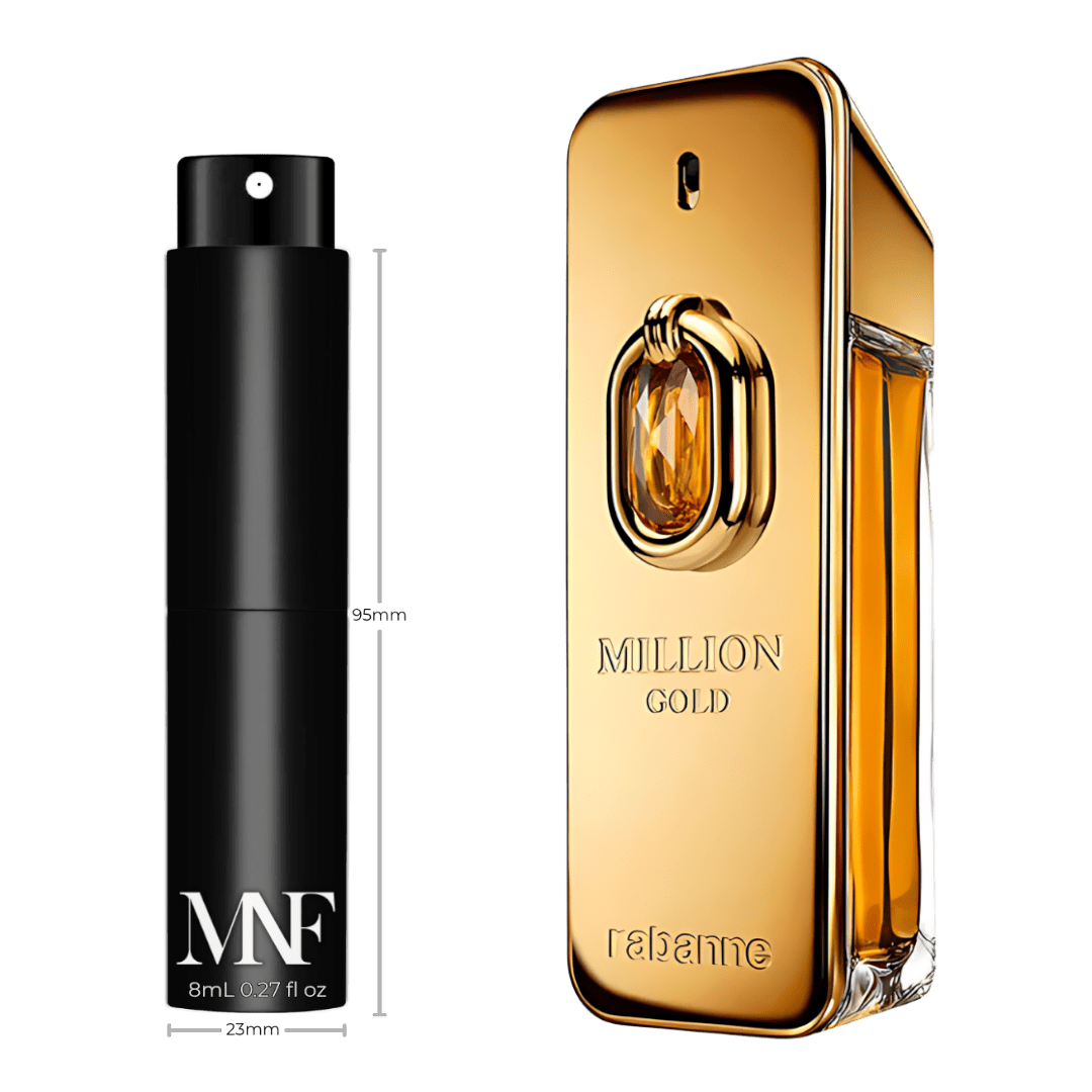 Rabanne | Million Gold Elixir | Parfum Intense | 8mL Travel Spray - Authentic Designer Fragrance | My Next Fragrance