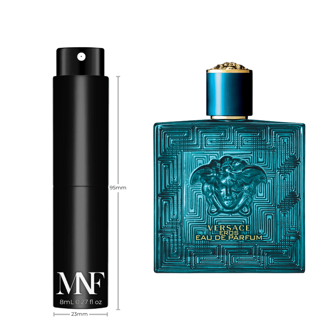 Versace | Eros | Eau de Parfum | 8mL Travel Spray - Authentic Designer Fragrance | My Next Fragrance