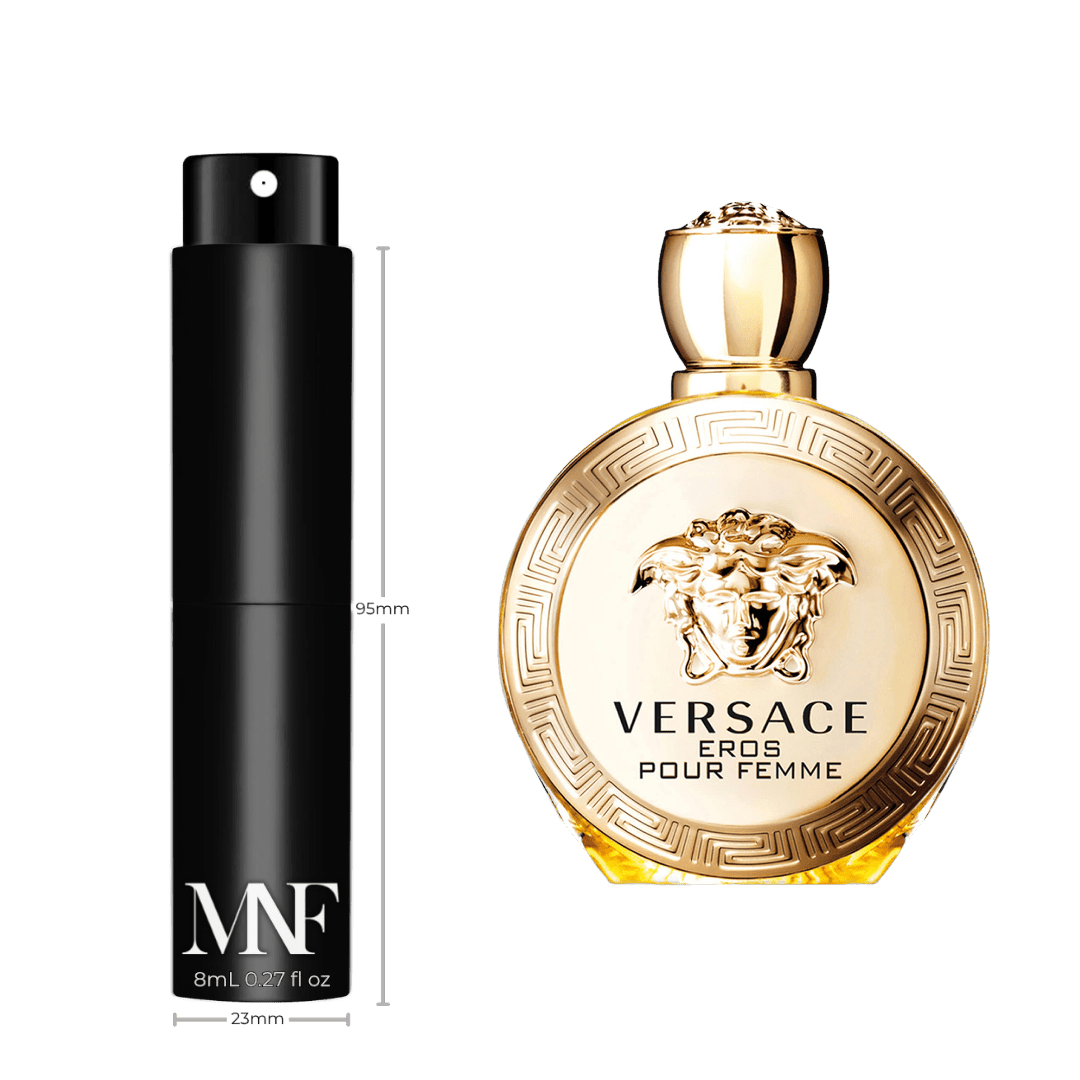 Versace | Eros Pour Femme | Eau de Parfum | 8mL Travel Spray - Authentic Designer Fragrance | My Next Fragrance