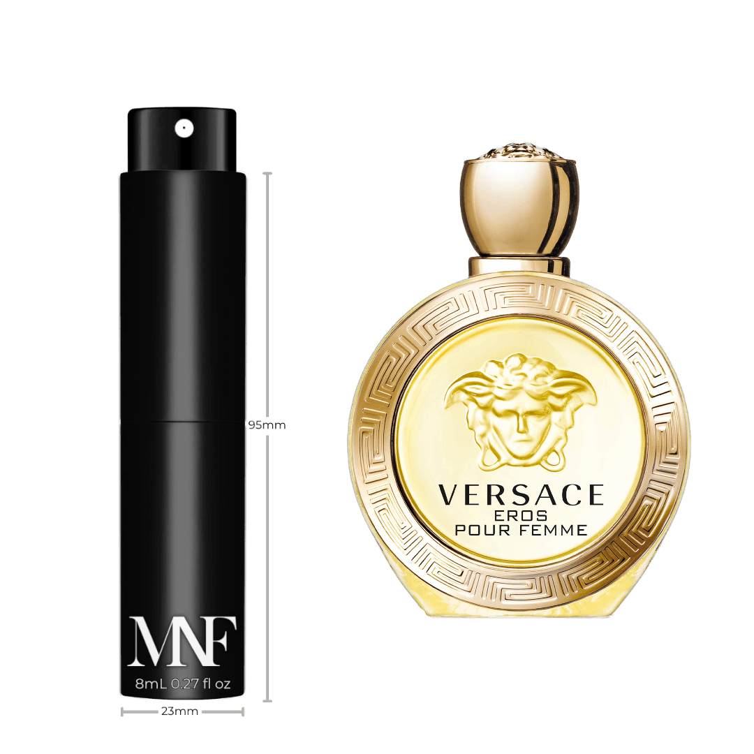 Versace | Eros Pour Femme | Eau de Toilette | 8mL Travel Spray - Authentic Designer Fragrance | My Next Fragrance