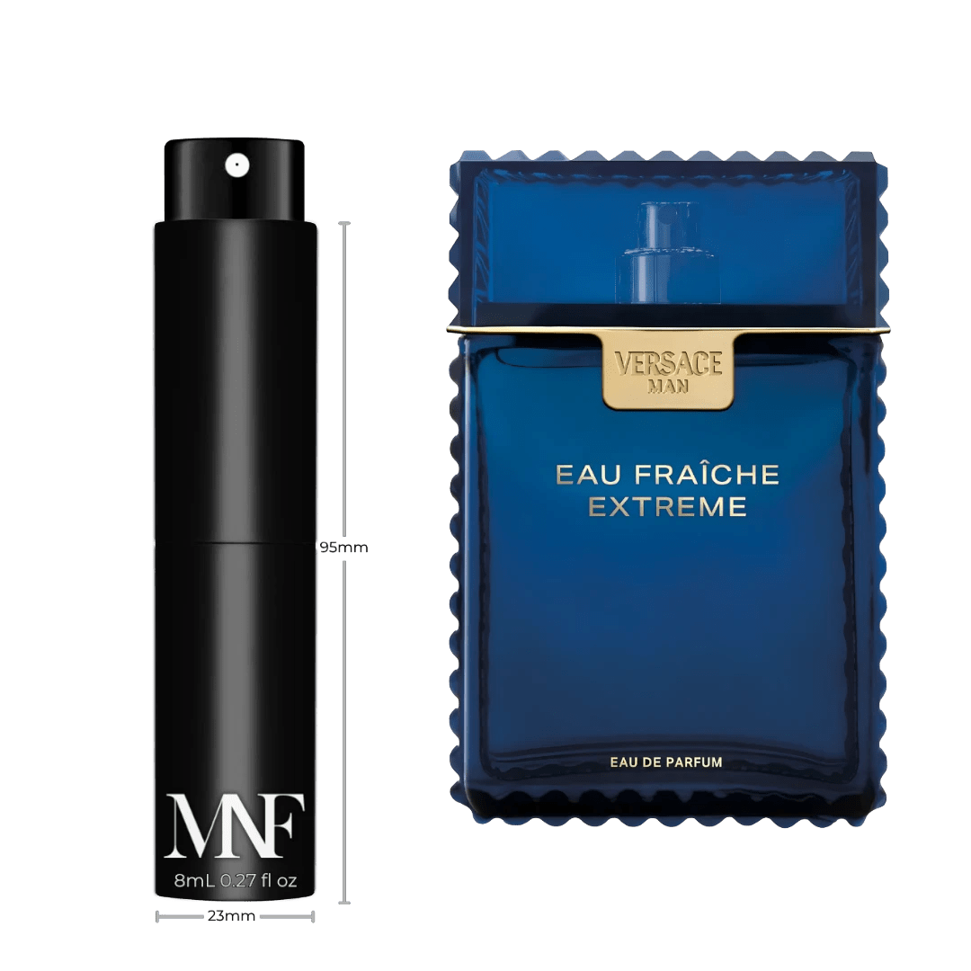 Versace | Man Eau Fraîche Extrême | Eau de Parfum | 8mL Travel Spray - Authentic Designer Fragrance | My Next Fragrance