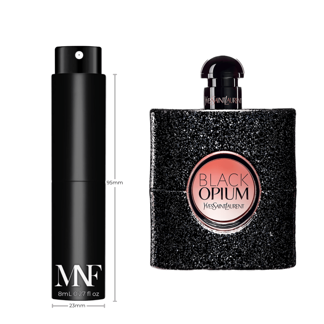 Yves Saint Laurent | Black Opium | Eau de Parfum | 8mL Travel Spray - Authentic Designer Fragrance | My Next Fragrance