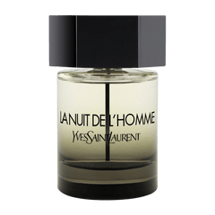 Retail La Nuit De L'Homme bottle shown as a retail-price reference.