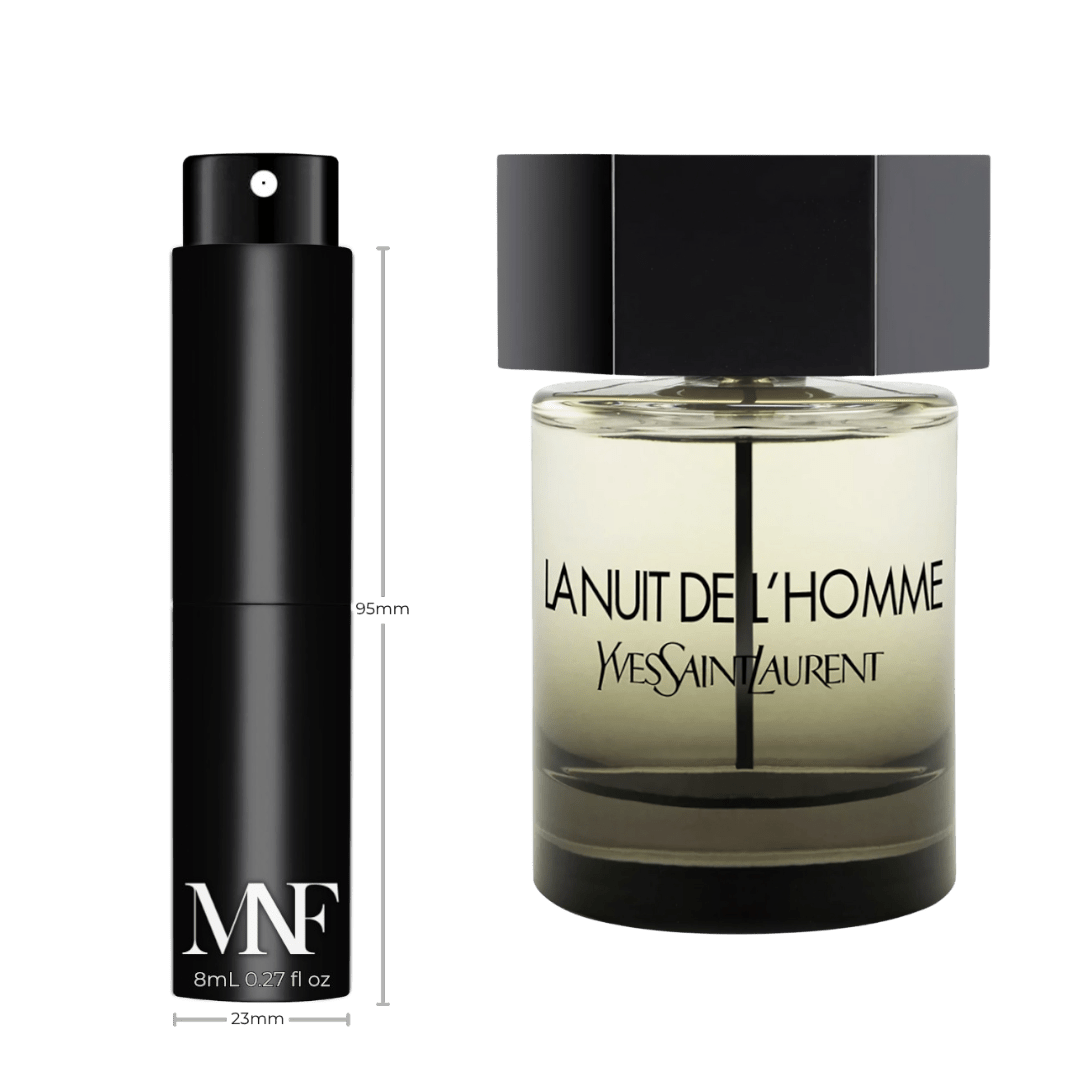 Yves Saint Laurent | La Nuit De L'Homme | Eau de Toilette | 8mL Travel Spray - Authentic Designer Fragrance | My Next Fragrance