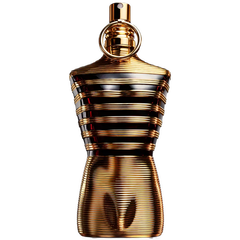 Retail Le Male Elixir bottle shown as a retail-price reference.