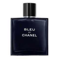Retail BLEU DE CHANEL bottle shown as a retail-price reference.