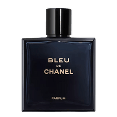 Retail BLEU DE CHANEL bottle shown as a retail-price reference.