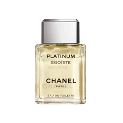 Retail ĒGOÏSTE PLATINUM bottle shown as a retail-price reference.