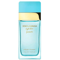 Retail Light Blue Forever Pour Femme bottle shown as a retail-price reference.