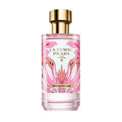 Retail La Femme Water Splash bottle shown as a retail-price reference.