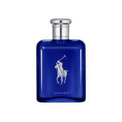 Retail Polo Blue bottle shown as a retail-price reference.
