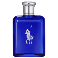 Retail Polo Blue bottle shown as a retail-price reference.